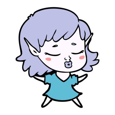 güzel çizgi film elf kızı