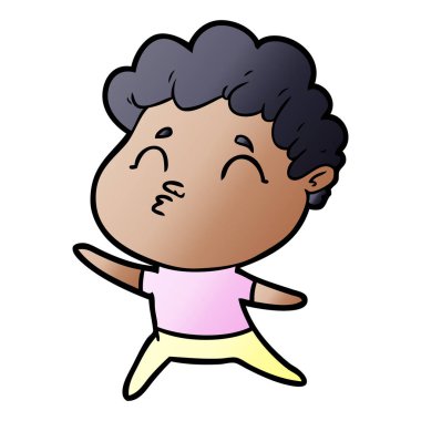 vektör çizim karikatür adam