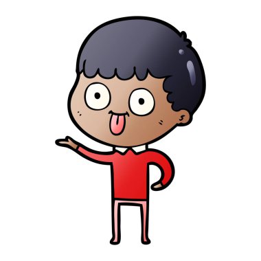 vektör çizim karikatür adam bakıyor