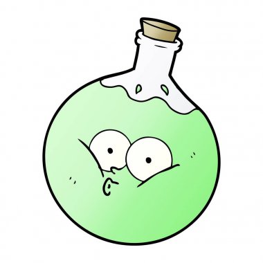 vektör çizim karikatür iksir