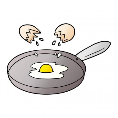 çizgi film pan kızartma yumurta