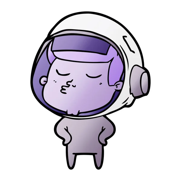 Vectorillustratie Van Cartoon Astronaut — Stockvector