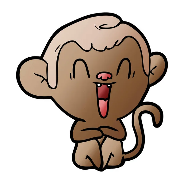 卡通猴的病媒图解 — 图库矢量图片