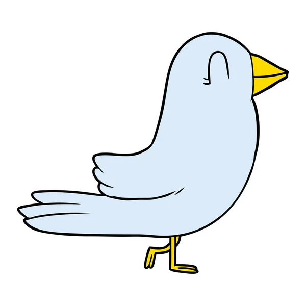 Vector Illustratie Van Cartoon Vogel — Stockvector