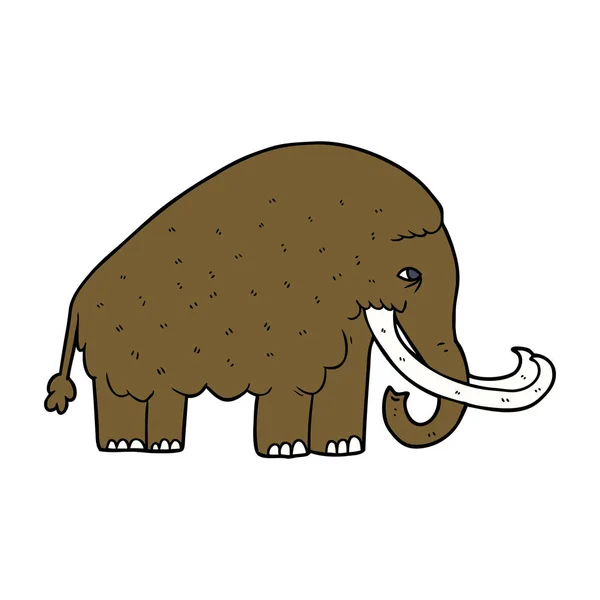 Illustration Vectorielle Mammouth Dessin Animé — Image vectorielle