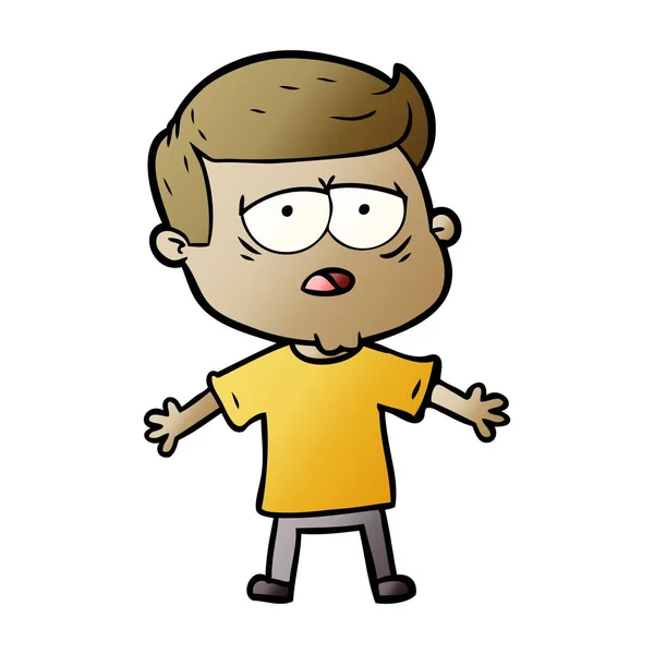 Vectorillustratie Van Cartoon Man — Stockvector