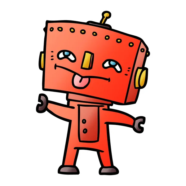 Ilustracja Wektor Robota Kreskówki — Wektor stockowy