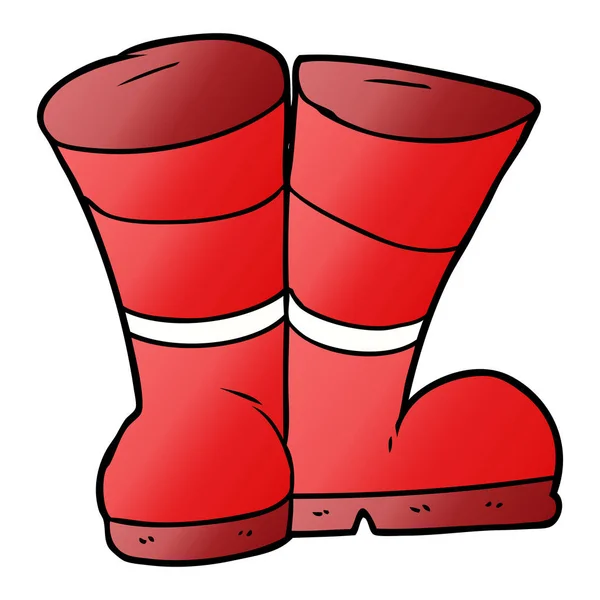 Vector Illustration Cartoon Boots — Stock Vector