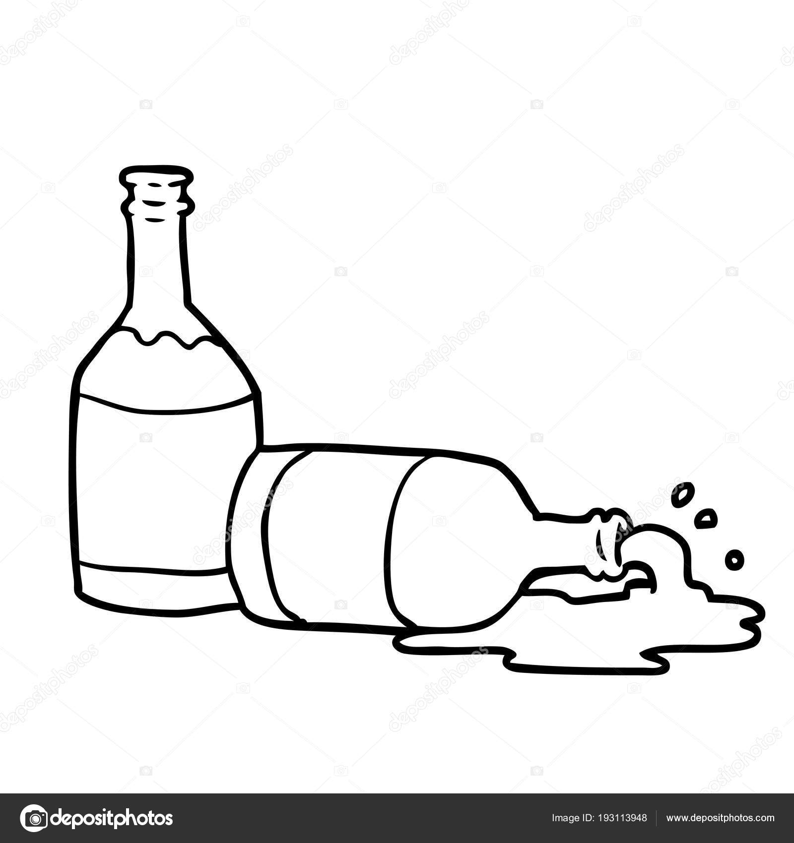 Beer bottle hand drawn sketch icon Royalty Free Vector Image