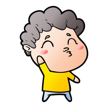 vektör çizim karikatür adam