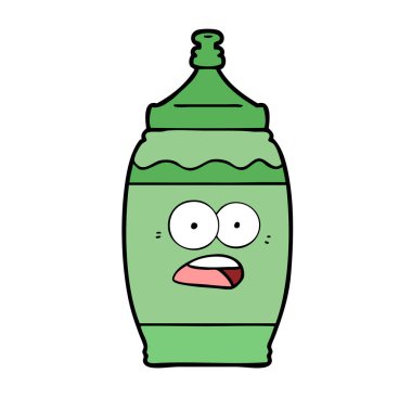 vektör çizim karikatür sporcu içmek