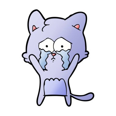 Çizgi film kedisinin vektör çizimi