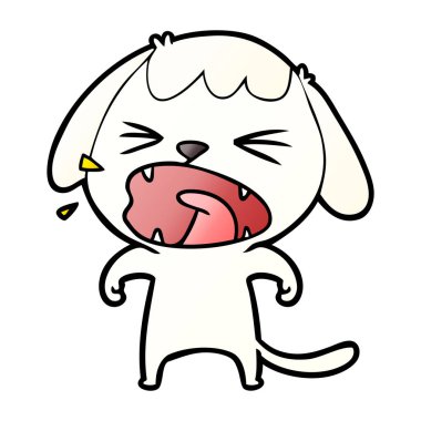 Çizgi film köpeğinin vektör çizimi