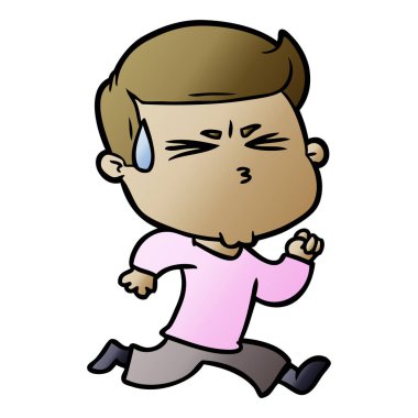 vektör çizim karikatür adam