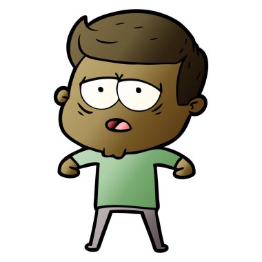 vektör çizim karikatür adam