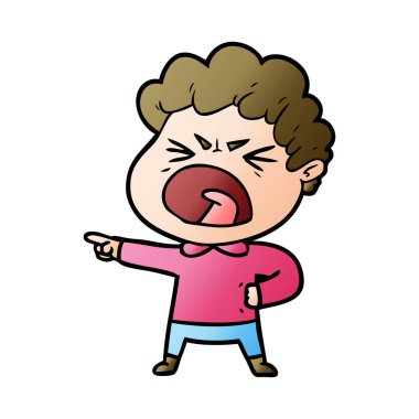 vektör çizim karikatür adam