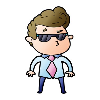 vektör çizim karikatür adam