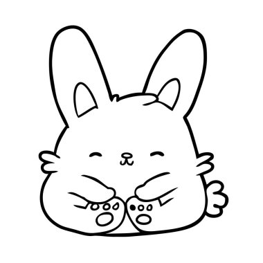 bunny tavşan sevimli çizgi çizme