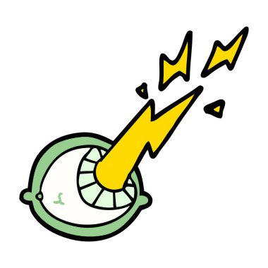 vektör çizim karikatür göz küresi