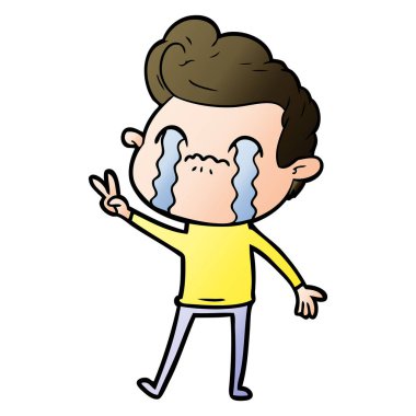 vektör çizim karikatür adam