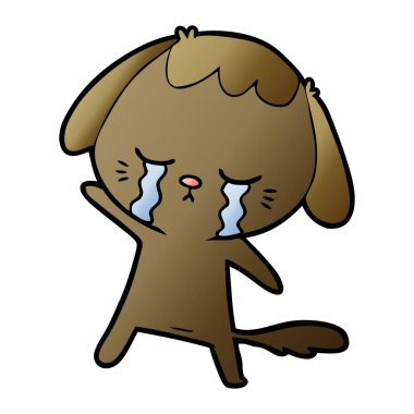 Çizgi film köpeğinin vektör çizimi