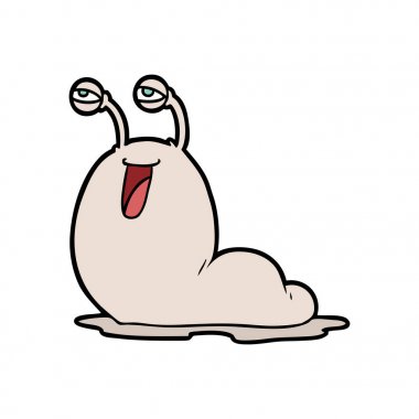 vektör çizim karikatür slug