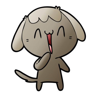 Çizgi film köpeğinin vektör çizimi