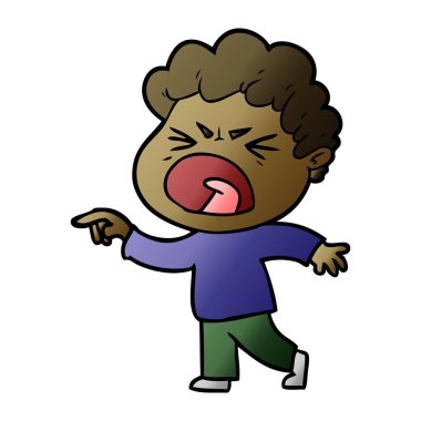 vektör çizim karikatür adam