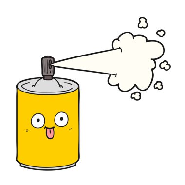 çizgi film sprey sprey kutusu