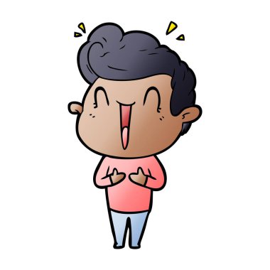 vektör çizim karikatür adam