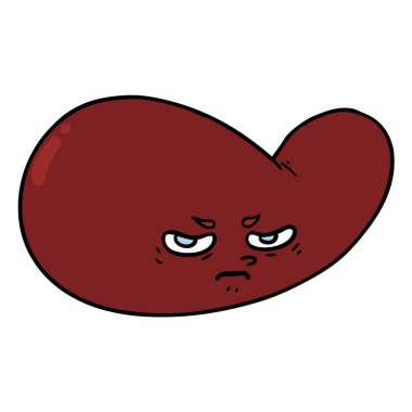 vektör çizim karikatür mesane