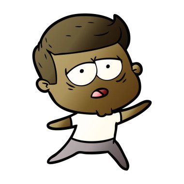 vektör çizim karikatür adam