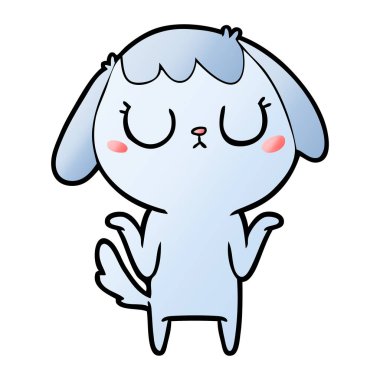 Çizgi film köpeğinin vektör çizimi