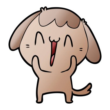 Çizgi film köpeğinin vektör çizimi