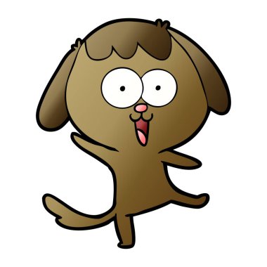 Çizgi film köpeğinin vektör çizimi