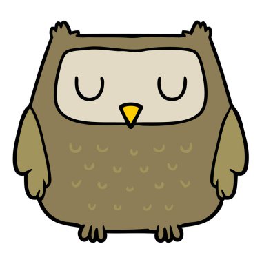 vektör çizim karikatür baykuş