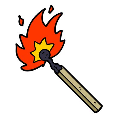 vektör çizim karikatür maç