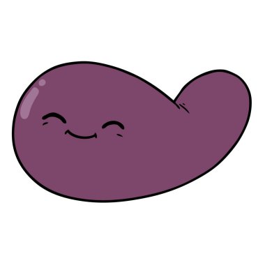 vektör çizim karikatür mesane