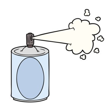 çizgi film sprey sprey kutusu