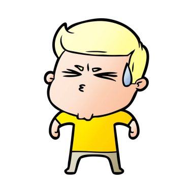 vektör çizim karikatür adam