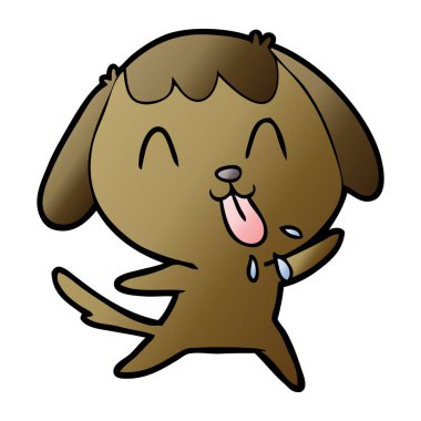 Çizgi film köpeğinin vektör çizimi