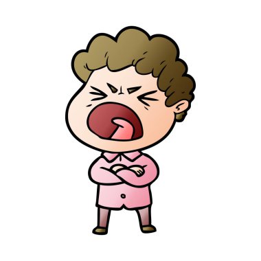 vektör çizim karikatür adam