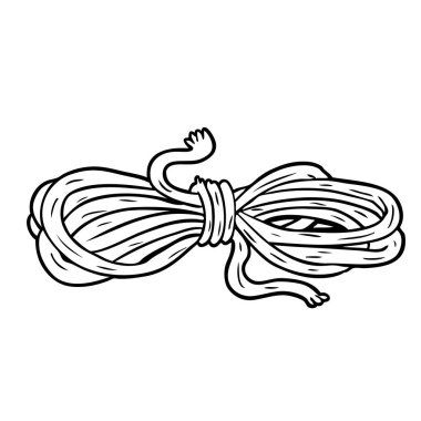 İpin üzerinde çizgi çizme