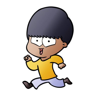 vektör çizim karikatür mutlu çocuk