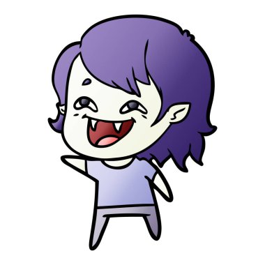 gülen vampir kız çizgi film