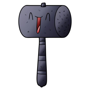 vektör çizim karikatür çekiç