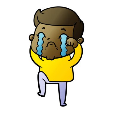 vektör çizim karikatür adam