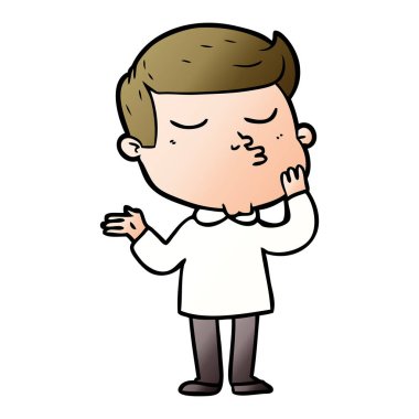 vektör çizim karikatür adam