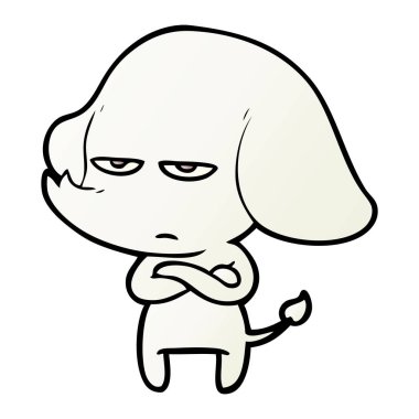 vektör çizim rahatsız çizgi fil