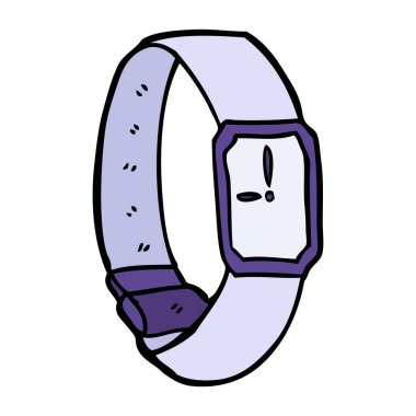 vektör çizim karikatür kol saati